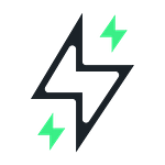 Simple et rapide Logo éclairs