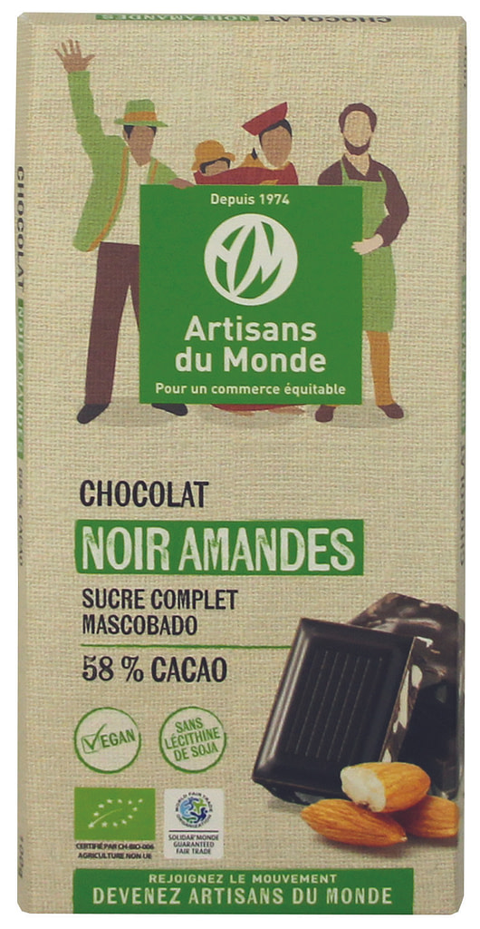 Tablette de chocolat artisans du monde Tablette de chocolat artisans du monde