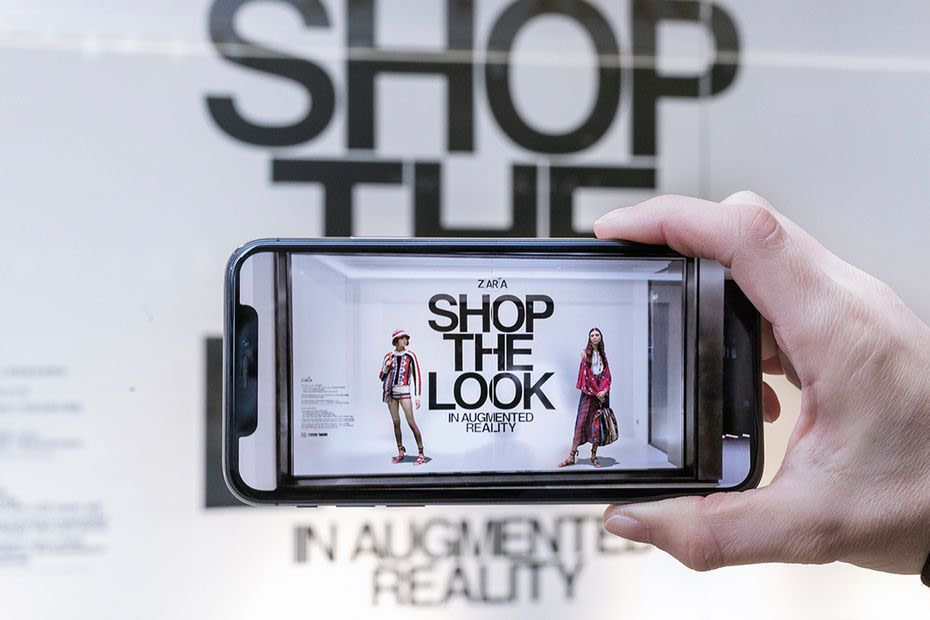 Zara réalité augmentée retail Réalité augmentée sur un téléphone